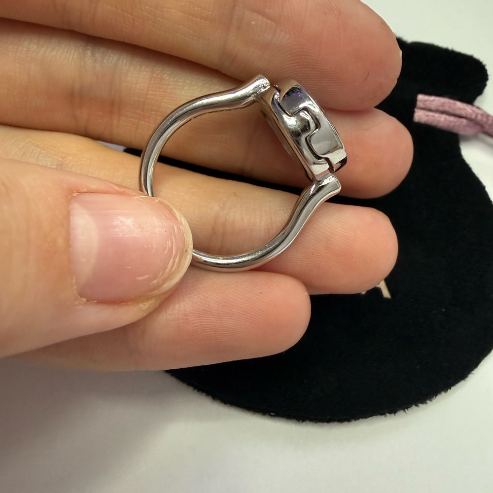 Pandora Silver Floating Locket Ring - image 7